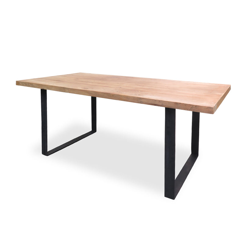 CDT542 Reclaimed Elm Wood Table 1.5m - Rustic Natural