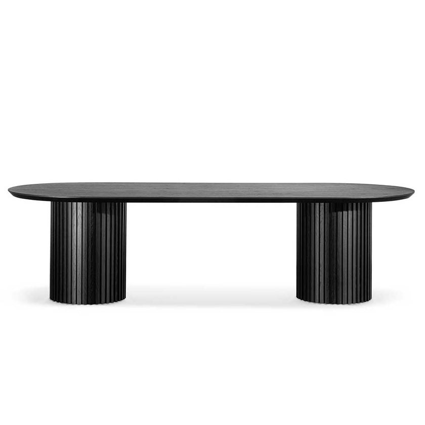 CDT6423-CN 2.8m Wooden Dining Table - Black