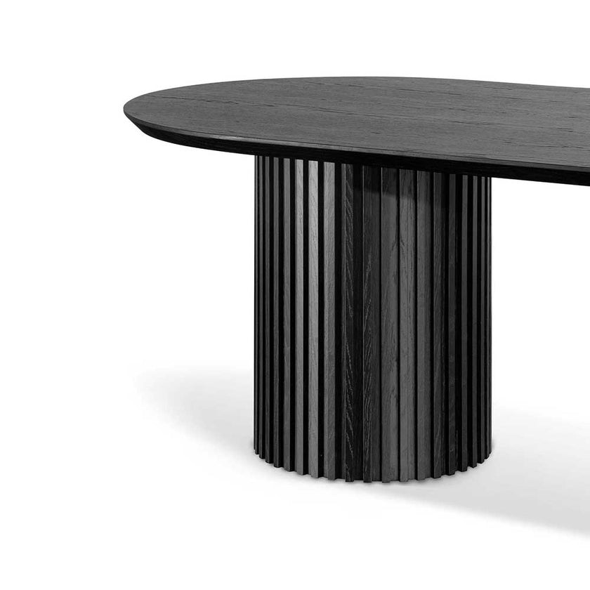 CDT6423-CN 2.8m Wooden Dining Table - Black