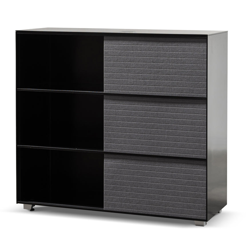 CDT6407-KD Deakin Wooden Bookcase - Black