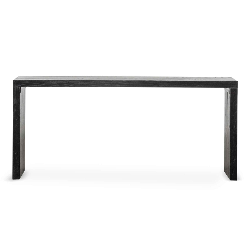 Black timber on sale console table