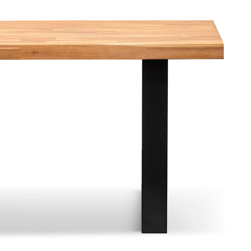 CDT6725-EM 2.1m Dining Table - Natural with Black Leg