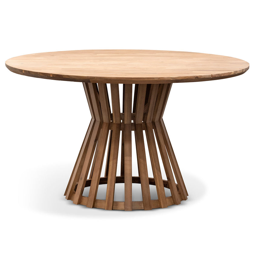 CDT6726-EM 1.35m Round Dining Table - Light Natural Acacia