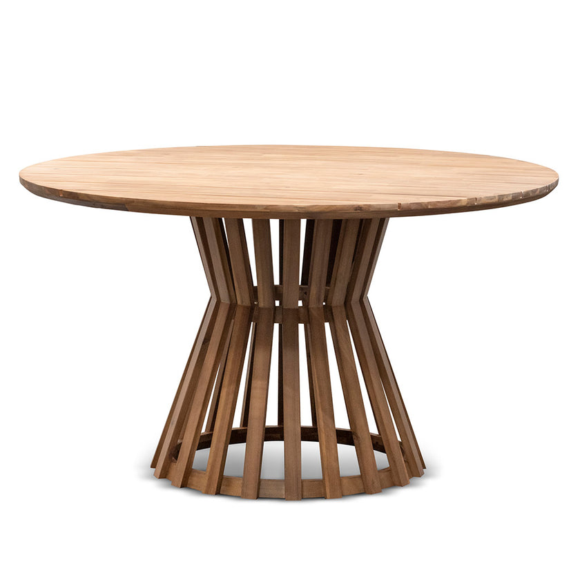 CDT6726-EM 1.35m Round Dining Table - Light Natural Acacia