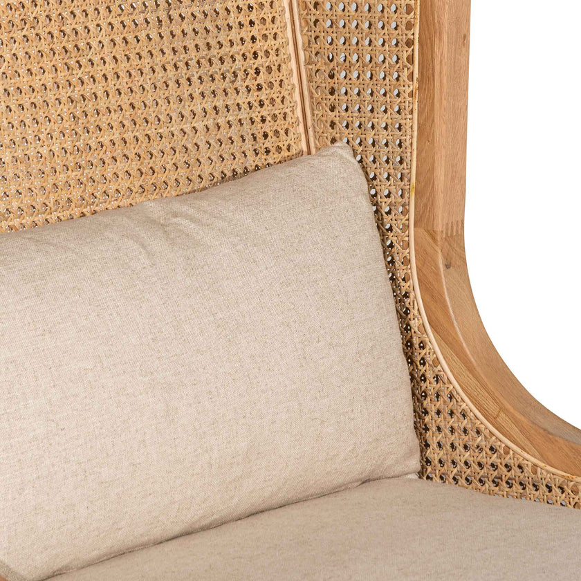 CLC6398-CH Wingback Rattan Armchair - Distress Natural - Sand White