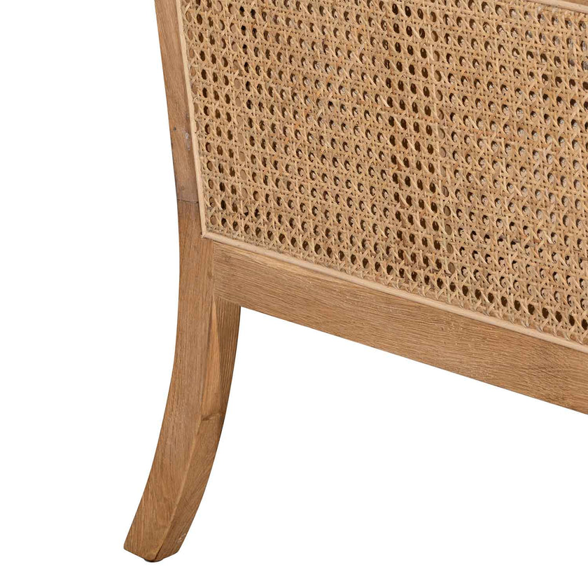 CLC6398-CH Wingback Rattan Armchair - Distress Natural - Sand White