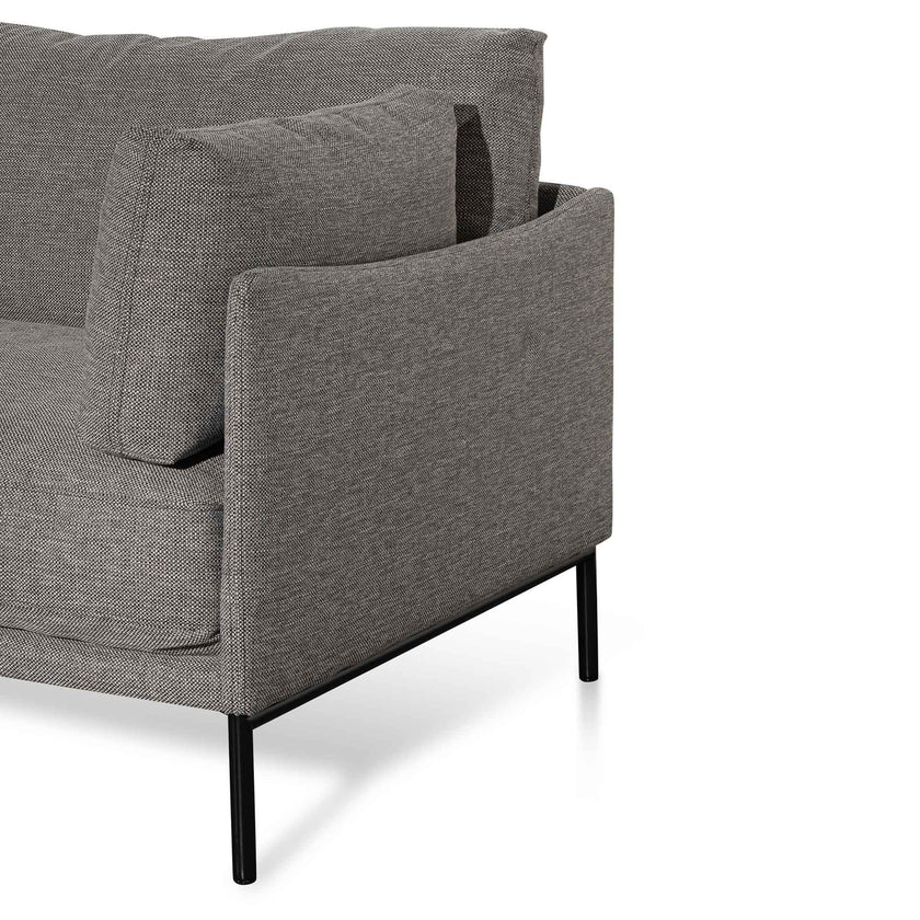 CLC6435-KSO 4 Seater Left Chaise Fabric Sofa - Graphite Grey - Last one