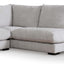 CLC6816-KSO 4 Seater Fabric Right Chaise Sofa - Oyster Beige