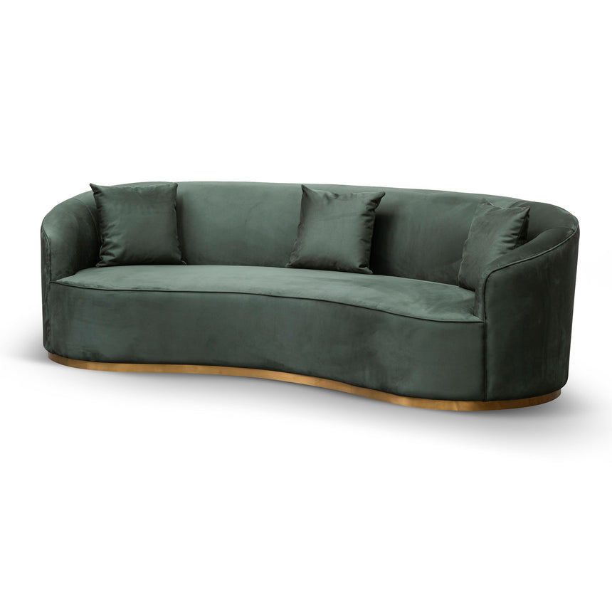 CLC8057-FS 3 Seater Sofa - Dark Green Velvet