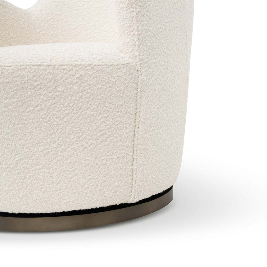 CLC8121-CA Armchair - Ivory White Boucle