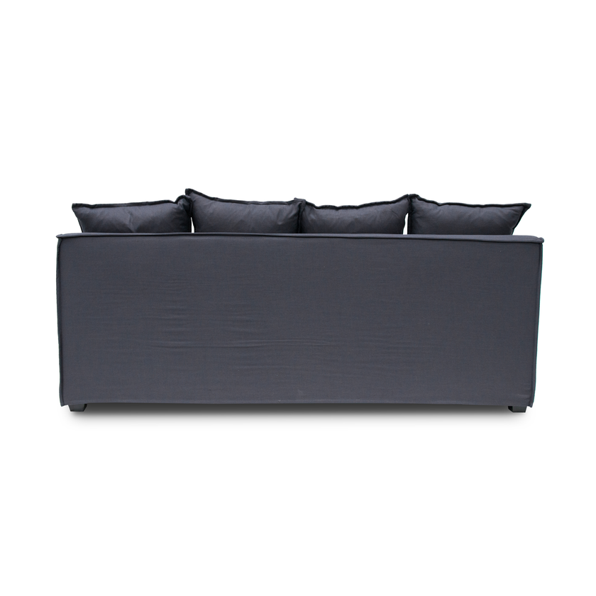 CLC8123-CA 3 Seater Fabric Sofa - Charcoal Linen - Last one