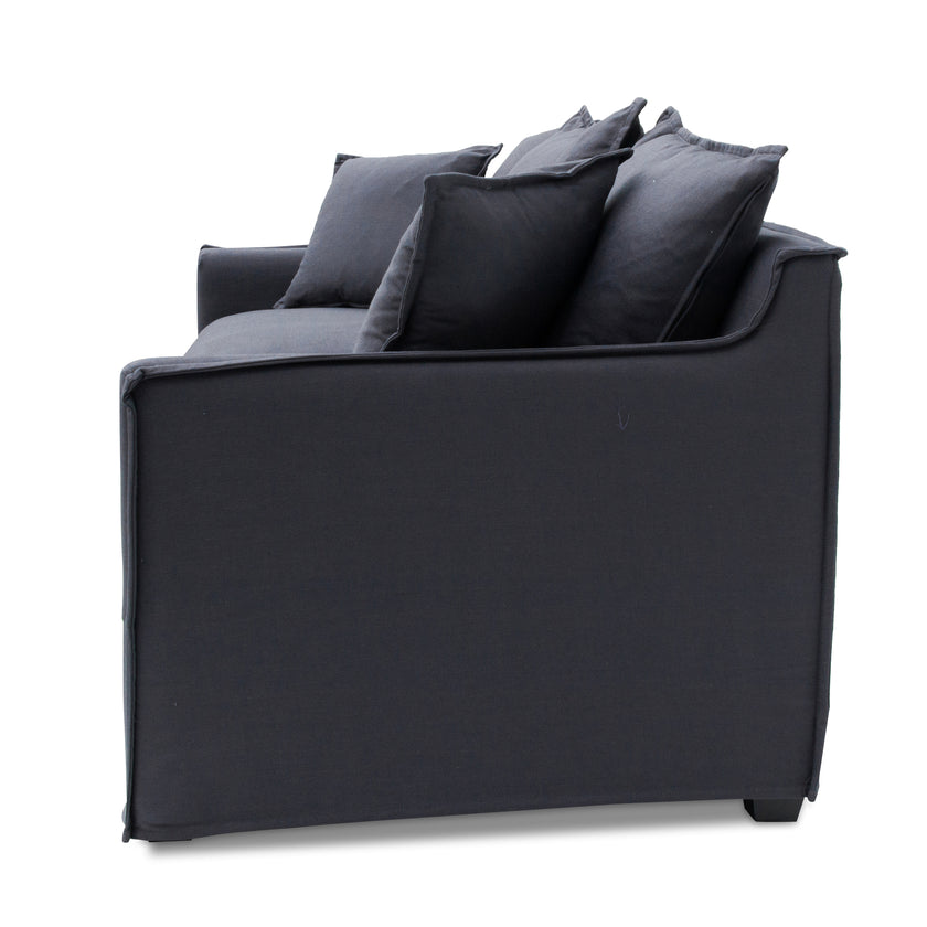 CLC8123-CA 3 Seater Fabric Sofa - Charcoal Linen - Last one