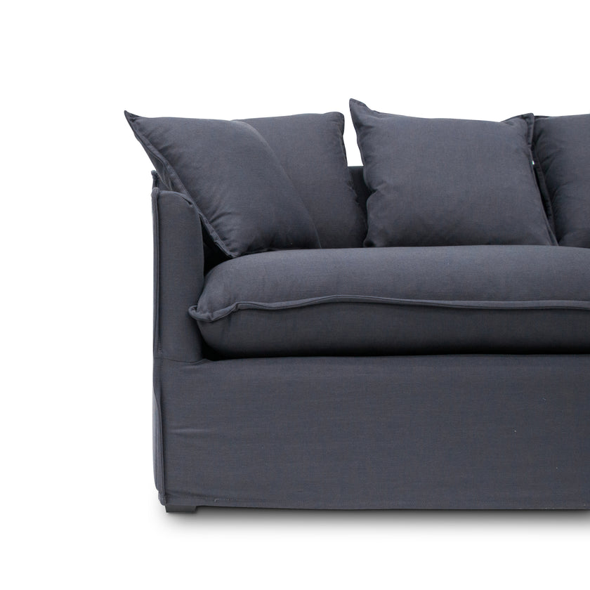 CLC8123-CA 3 Seater Fabric Sofa - Charcoal Linen - Last one