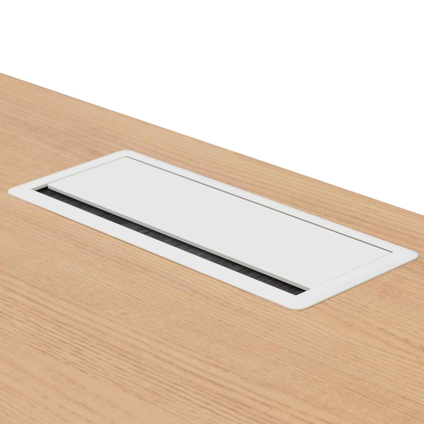 COT6541-SN 1 Seater Office Desk - Natural and White