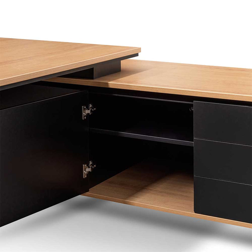 COT6543-SN 2.3m Right Return Office Desk - Natural