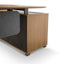 COT6942-SN 2.2m Left Return Grey Office Desk - Natural Top