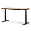 COT6949-SN Standing Office Desk - Natural with Black Legs