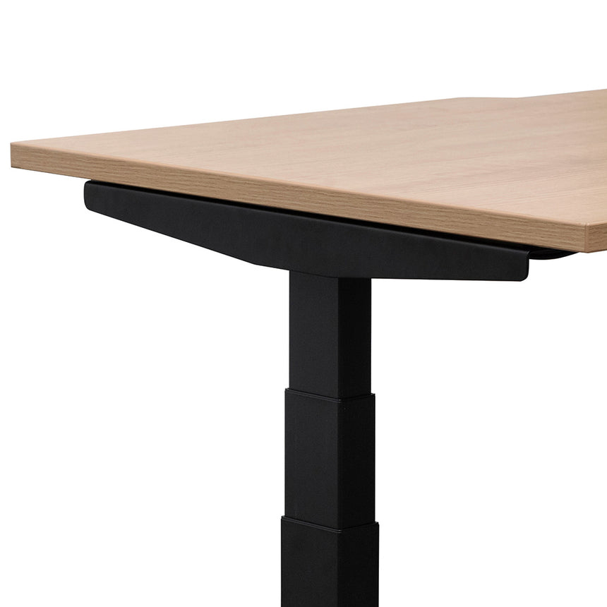 COT6949-SN Standing Office Desk - Natural with Black Legs