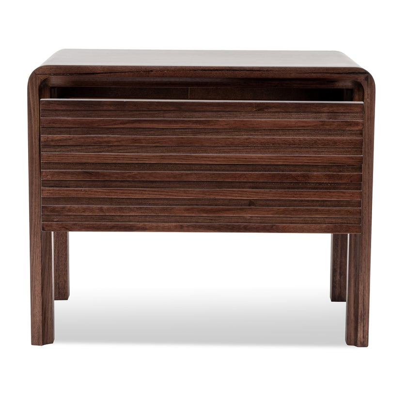 CST8041-AW Single Drawer Bedside Table - Walnut