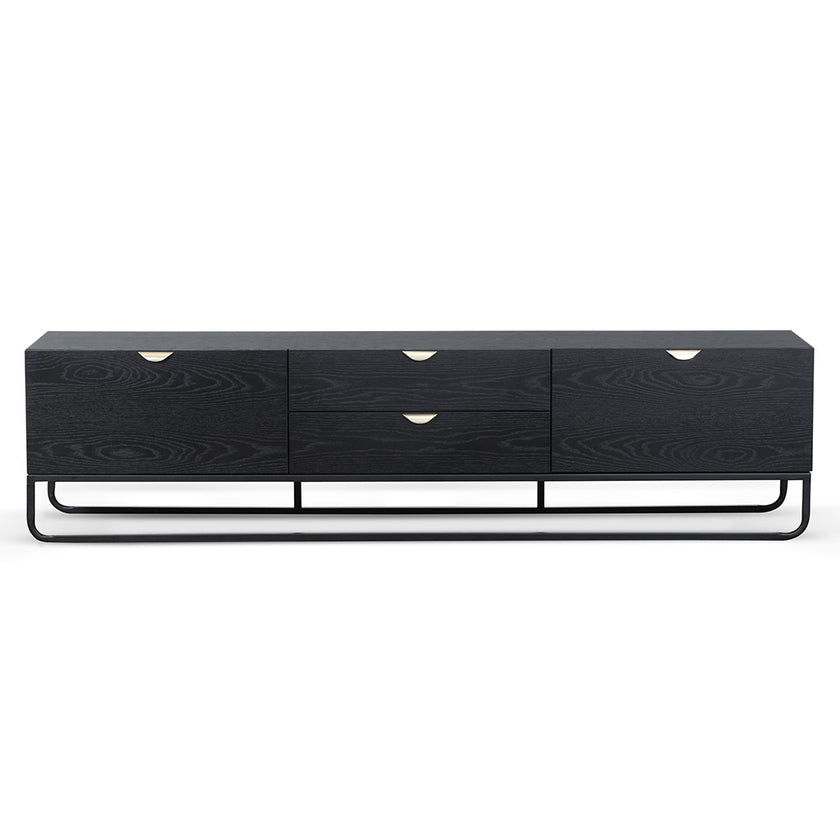 CTV6710-CN 2m Wooden TV Entertainment Unit - Black