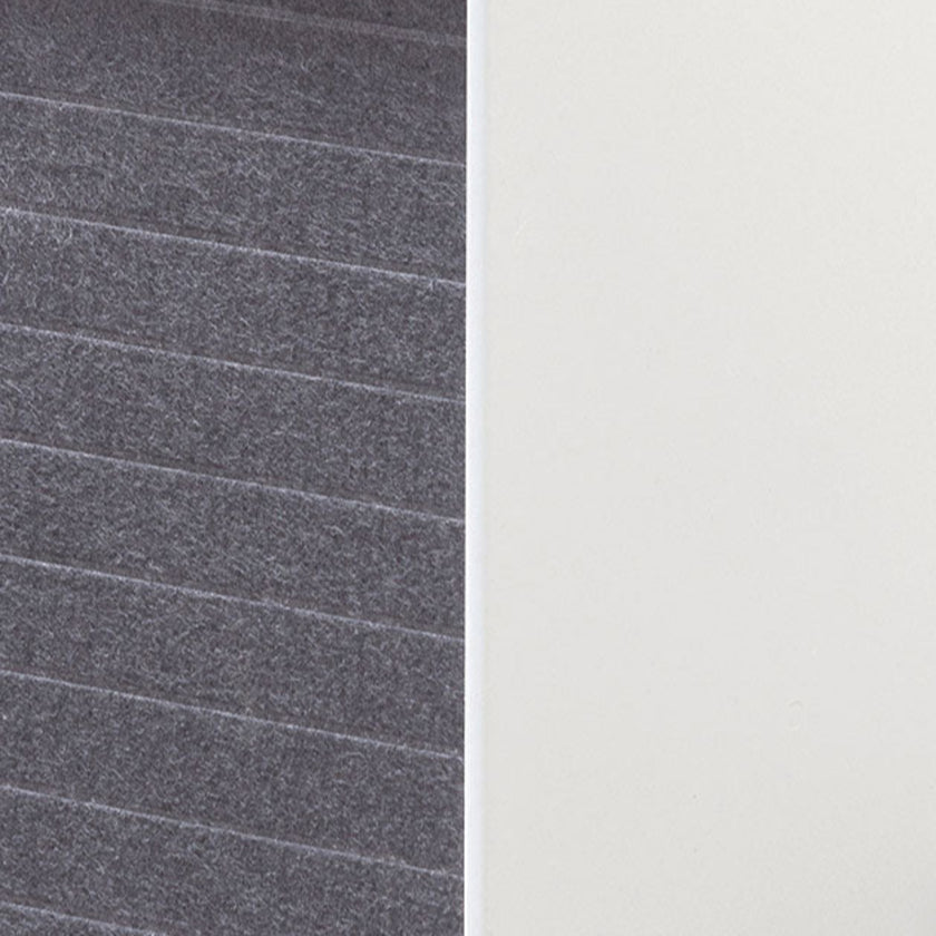 CDT6169-SN Inter-layered White Storage Cabinet - Grey Doors