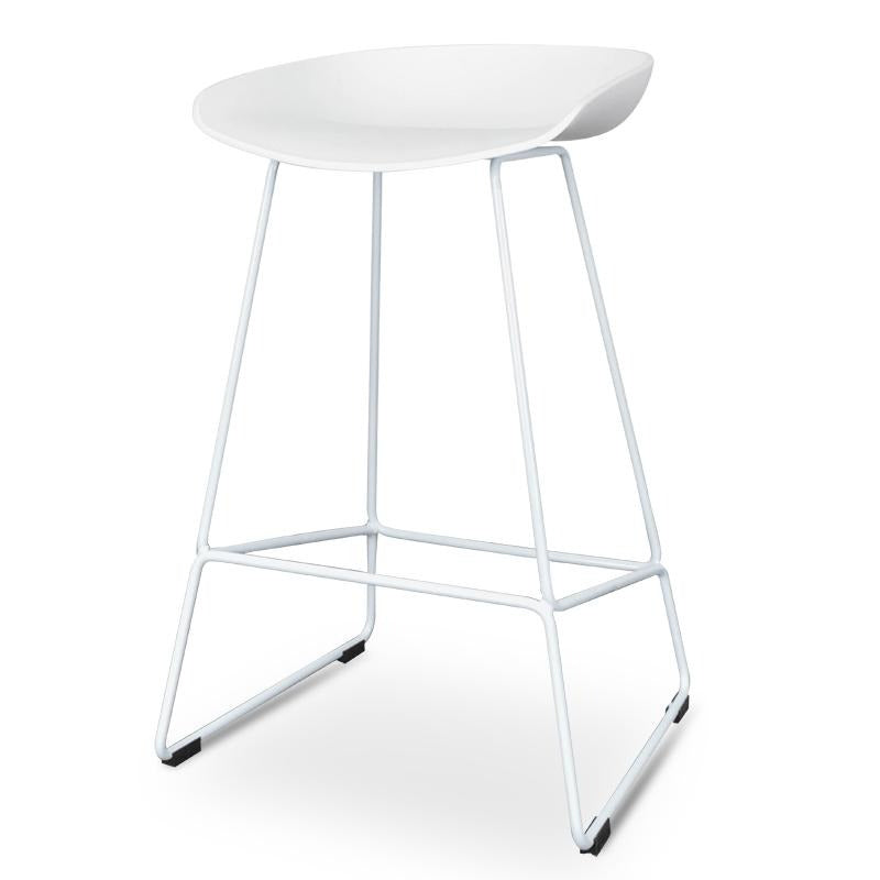 CBS2007-SD 65cm Bar Stool white Seat Calibre Furniture