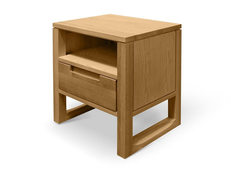 CCF500 1 Drawer Wooden Bedside Table - Natural Oak