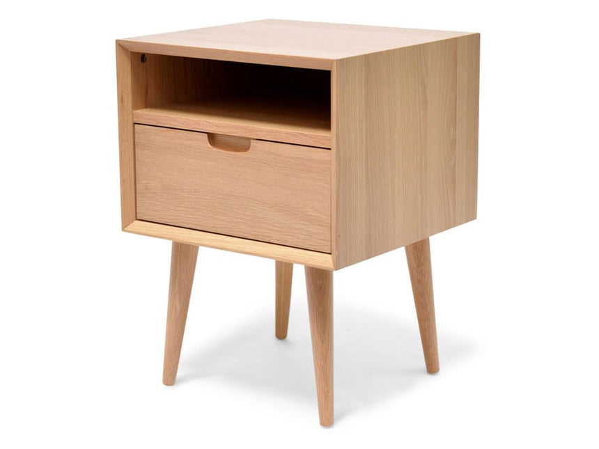 CST8555-CN 46cm Round Bedside Table - Natural