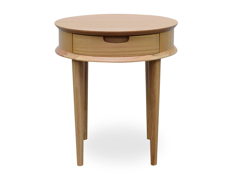 CCF692-VN Lamp Side Table with Drawers - Natural