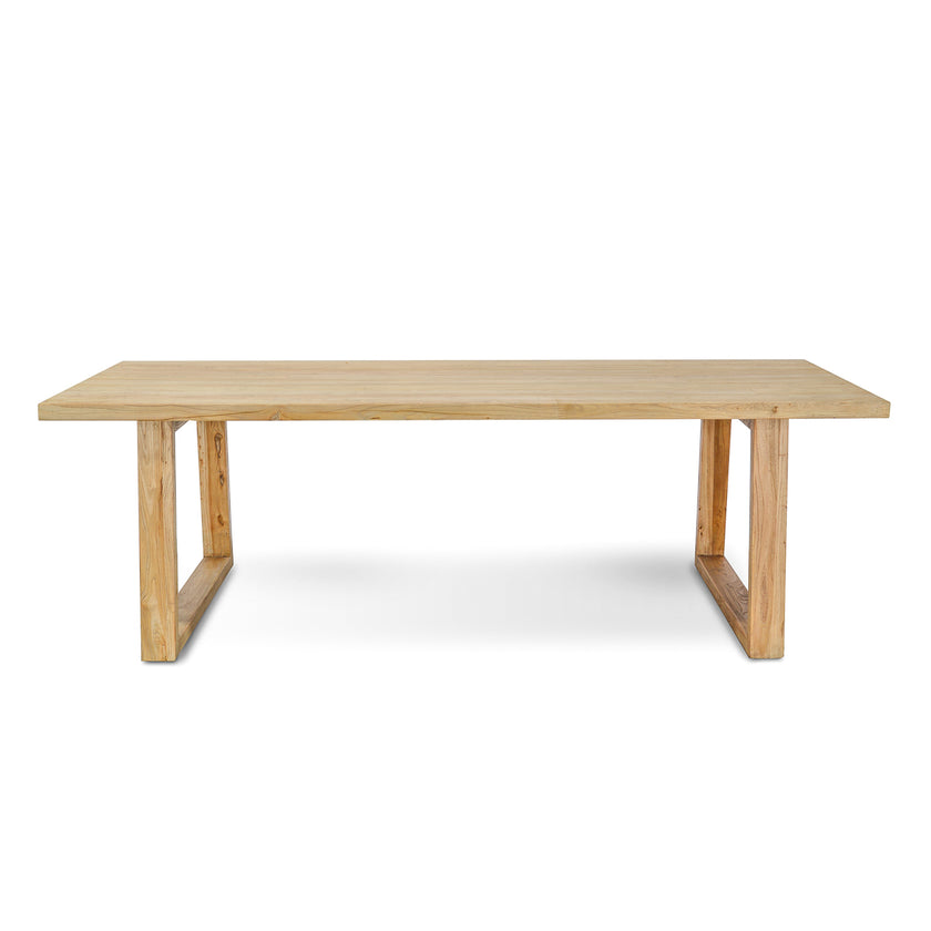 Ex Display - CDT576 Reclaimed 2.4m Dining Table - Natural