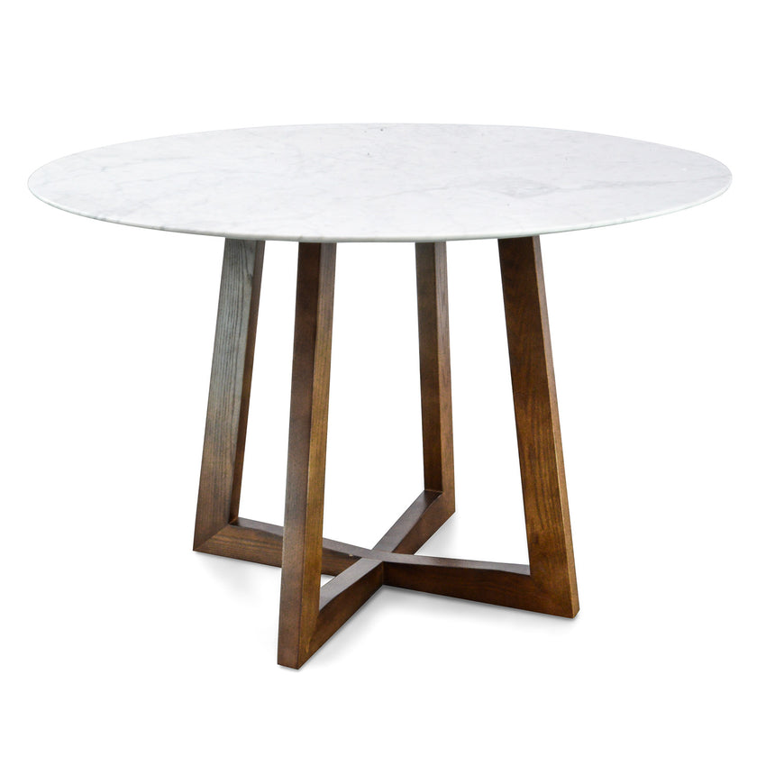 CDT1025 120cm Marble Dining Table - Natural Base