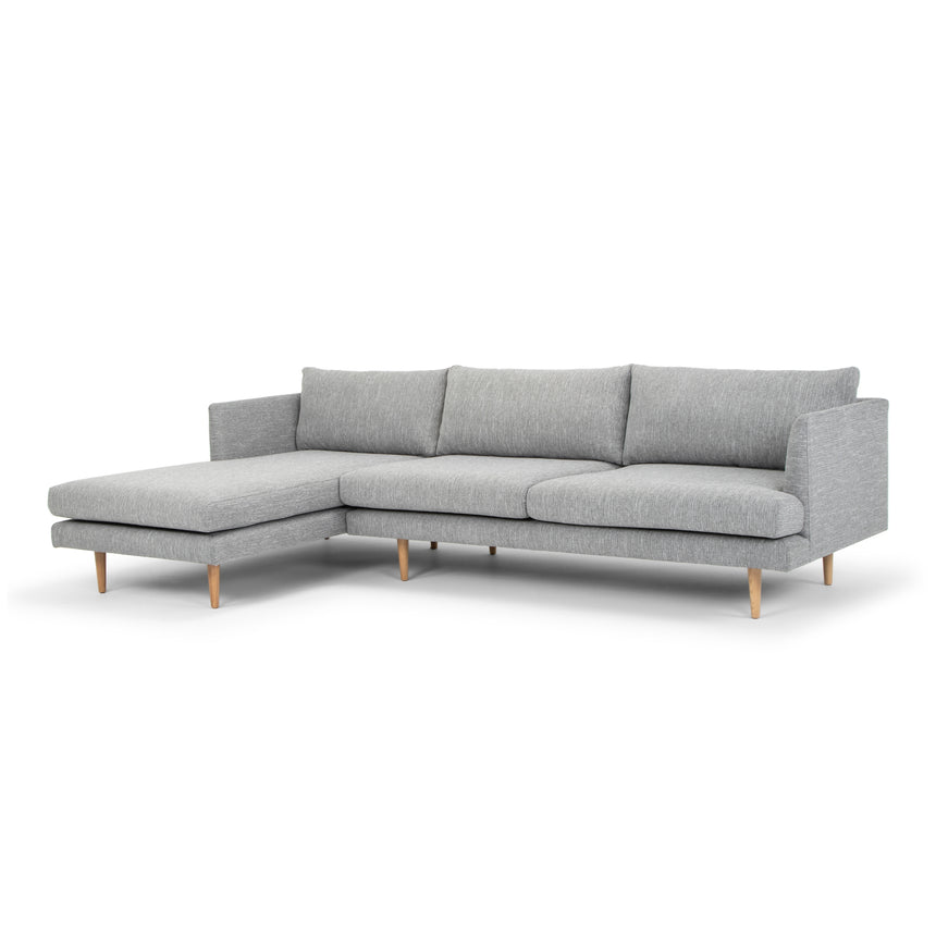 CLC2864-FA 3 Seater With Right Chaise Sofa - Graphite Grey with Natural Legs