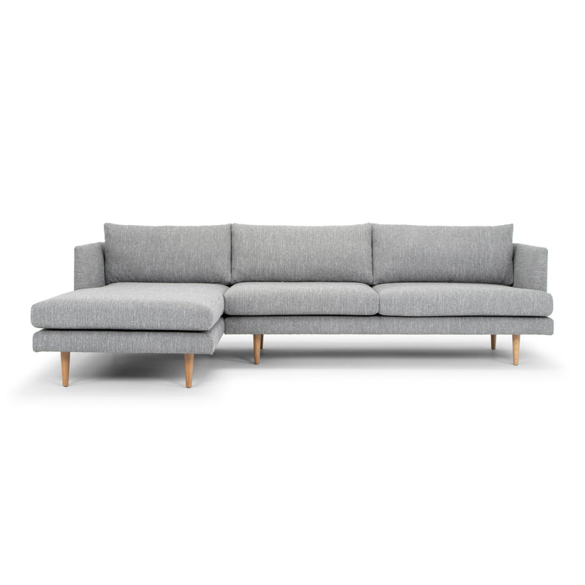 CLC2863-FA Seater With Left Chaise Sofa - Graphite Grey with Natural Legs - Last one