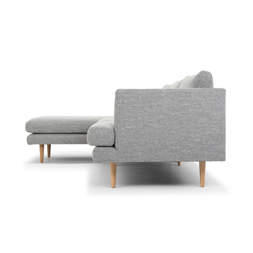 CLC2863-FA Seater With Left Chaise Sofa - Graphite Grey with Natural Legs - Last one