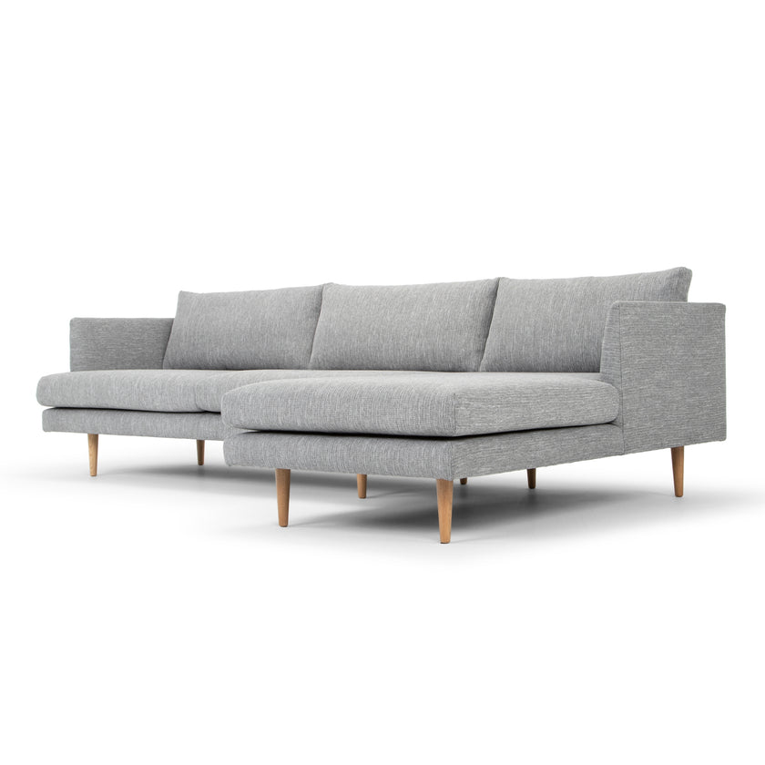 CLC2864-FA 3 Seater With Right Chaise Sofa - Graphite Grey with Natural Legs