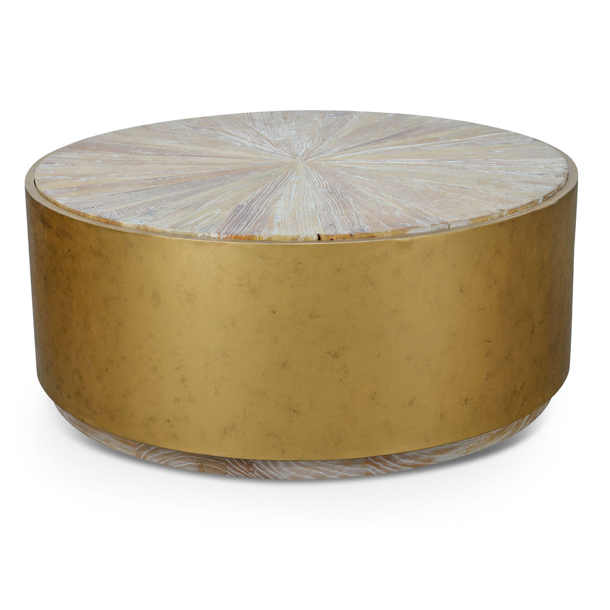 CCF8786-CN 100cm Wooden Round Coffee Table - Natural