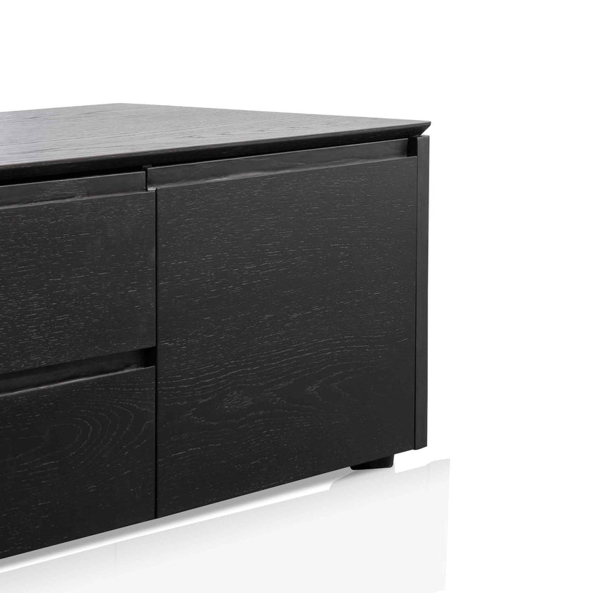 CTV6134-CN TV Entertainment Unit with Middle Drawer - Black Oak