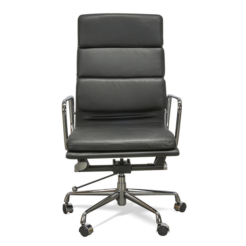 COC104 High Back Office Chair - Black Leather