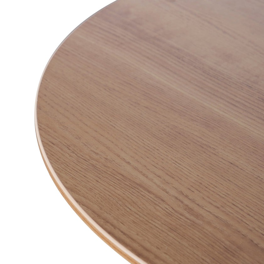 Ex Display - COT6644-SN Round Office Meeting Table - Natural with Black Base