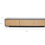 CTV2632-BB 2.3m TV Unit - Black with Natural Drawers