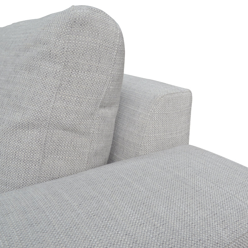 CLC802 3 Seater Sofa With Chaise - Light Texture Grey