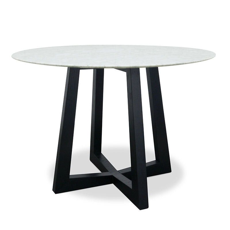 CDT6214-SD 1.5m Round Marble Dining Table - Black