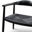 CDC6041-SD - Round Dining Armchair - Full Black (Set of 2)