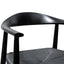 CDC6041-SD - Round Dining Armchair - Full Black (Set of 2)