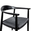 CDC6041-SD - Round Dining Armchair - Full Black (Set of 2)