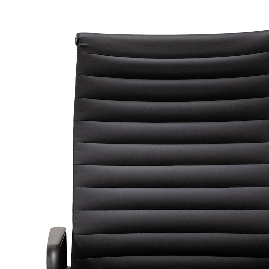 Ex Display - COC2970-YS - Executive Leather Office Chair - Full Black