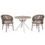 CDC10312-IDx2 Beige Outdoor Dining Chair - Brown (Set of 2)
