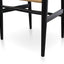 CDC125BLK-SD Dining Chair - Black - Natural Seat (Set of 2)