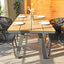 CDT10305-ID 1.8m Charcoal Outdoor Dining Table - Natural