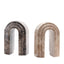 CAC10698-KM Marble Arch Vase - Light Coffee